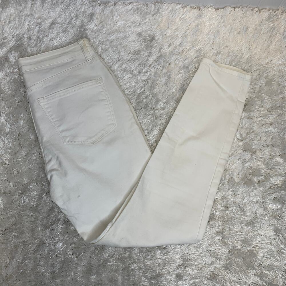 Amuse Society White Skinny Jeans Button Fly Sz 26
